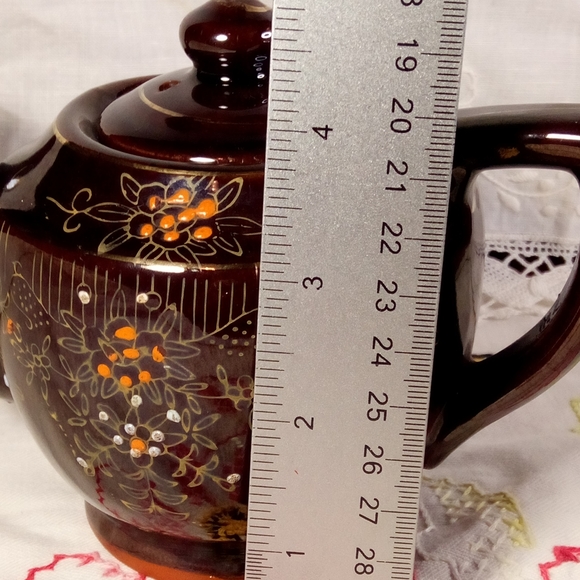 1960s Moriage Redware Teapots - Picture 8 of 16